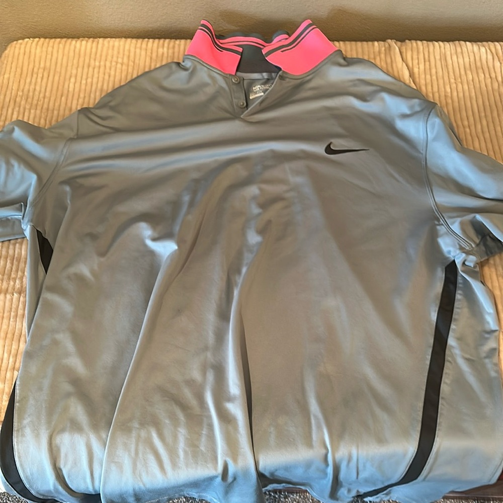 Nike xxl dri fit long sleeve polo